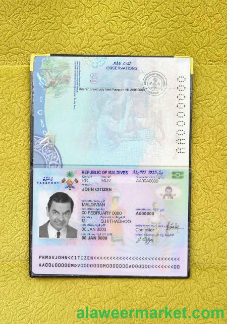 Maldives passport photo look